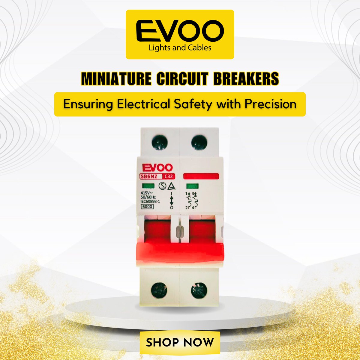 Upgrade Your Electrical Safety With EVOO Miniature Circuit Breakers!
.
Contact Us: 0329 8680000
.
#MCBs #SafetyFirst #ElectricalProtection