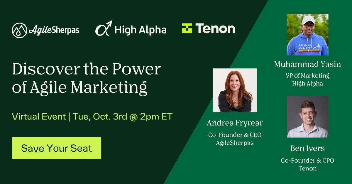Discover the Power of Agile Marketing 🚀

📅 October 3rd ⏰ 2pm ET📍 Virtual Event

Hear how to unleash efficiency, flexibility, and results in your marketing strategies! 

Don't miss out – Reserve your spot: hubs.li/Q0216tdm0