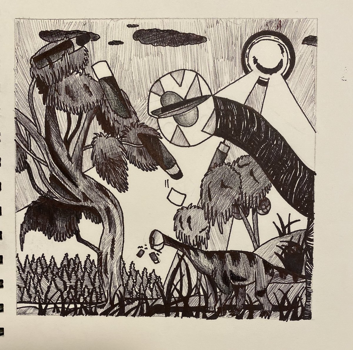 VCAD's tweet photo. Take a look at some surrealist artwork we spotted at our Vancouver campus. 
Student Artist: Jelena A.

#myvcad #vcadvibes #vcadvancouver #creativity #spottedoncampus #creativedrawing #drawing #surreal https://t.co/K7t3Nx2MBE