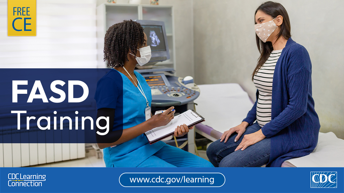 CDCgov's tweet image. HCPs: There is no safe time to drink alcohol during pregnancy. Learn about fetal alcohol spectrum disorders (FASDs) and how to prevent them with this course.

Free CE: bit.ly/45mGS4j.
#CDCLearning #FASDAwarenessMonth @CDC_NCBDDD