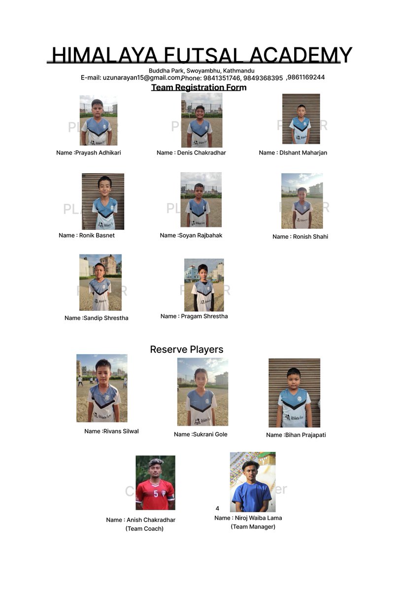fcreale's tweet photo. 【FC REALE.NEPAL】 
 5th Himalaya U-12 Futsal Tournament 2080
 Wed6th Sep 2023, 
Venue : Swoyambhu Recreation Centre  
Game 1 
FC REALE vs Kathamandu Kickers KO 10:52 am NST  
Game 2 
FC REALE vs Premiere Sports KO 11:40 am NST 
 Game 3
 FC REALE vs Chelsea Sports KO 12:28 pm NST https://t.co/j8pOcpng6U