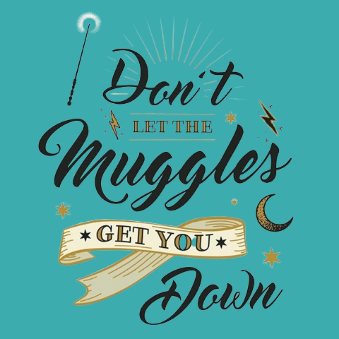 As Ron Wasley would say: 'Don't let the muggles get you down!'
#potterfans #ronrweasely #potterquotes #harrypotter #hermionerules