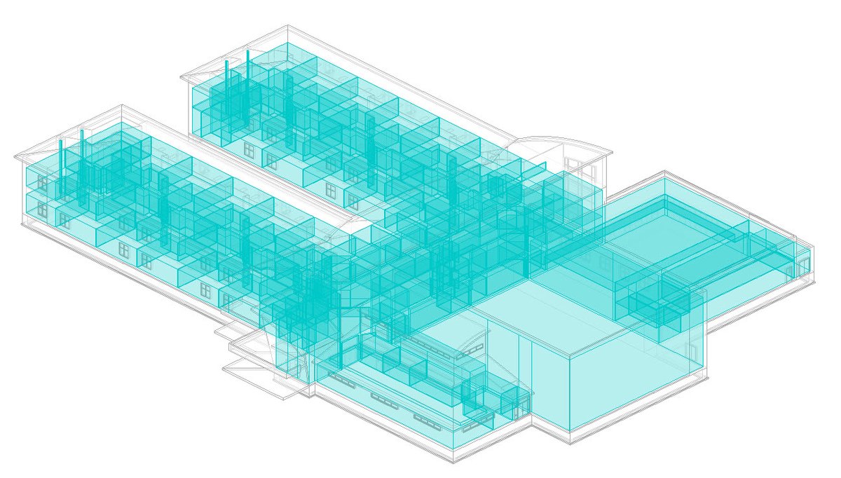 HutchCCDrafting's tweet photo. Today in DR208 Commercial Architectural Drafting, students are learning to create analytical spaces in @AutodeskRevit MEP. https://t.co/ljxvPnVEYf