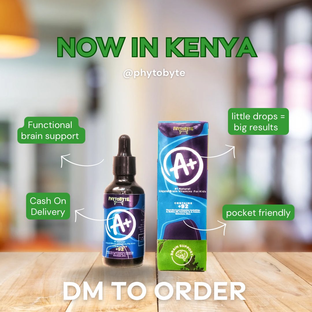 phytobyte's tweet image. Kenyans, the wait is over! We are now in Nairobi county with A+, ready to ship! Send a message to order the A+ variant that suits your children’s needs.