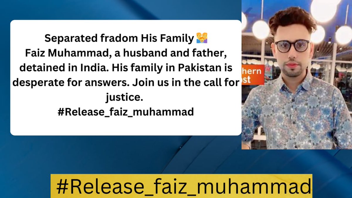 YousafzaiRafi's tweet photo. #Release_faiz_muhammad https://t.co/xhhGkrGw2L
