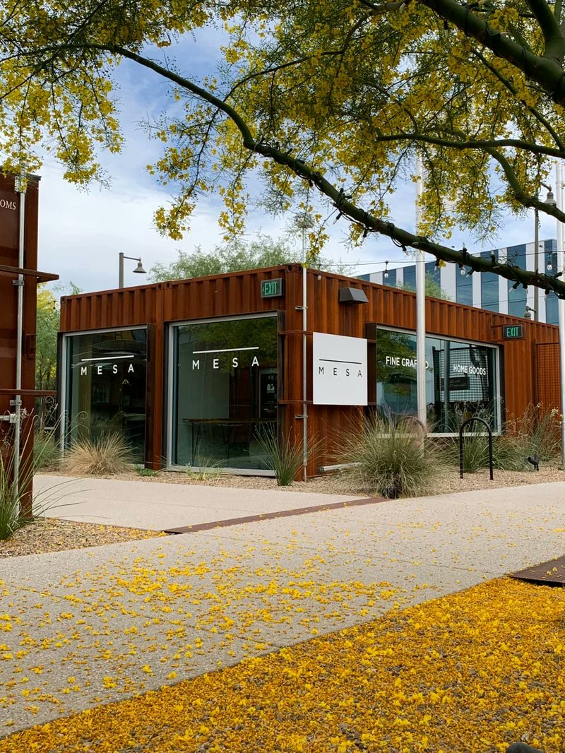 StrongTowns's tweet photo. MSA Annex is a shopping destination made from modified shipping containers in Tuscon, Arizona’s Mercado District.

This development style is part placemaking, part adaptive reuse, and part small business incubator. https://t.co/0xBlMU6e4N