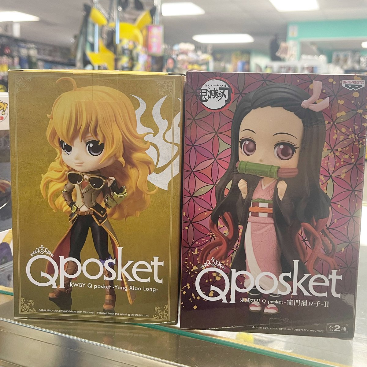 greenlotusdream's tweet photo. More Qposkets! Previously sold out Nezuko is restocked! & we now have Yang Xiao Long from RWBY!
#banpresto #banprestofigure #qposket #demonslayer #kimetsunoyaiba #nezuko #rwby #yangxiaolong #popculture #anime #collectibles #hinesville #fortstewart #supportadream #greenlotusdreams https://t.co/WJY2XyhwA6