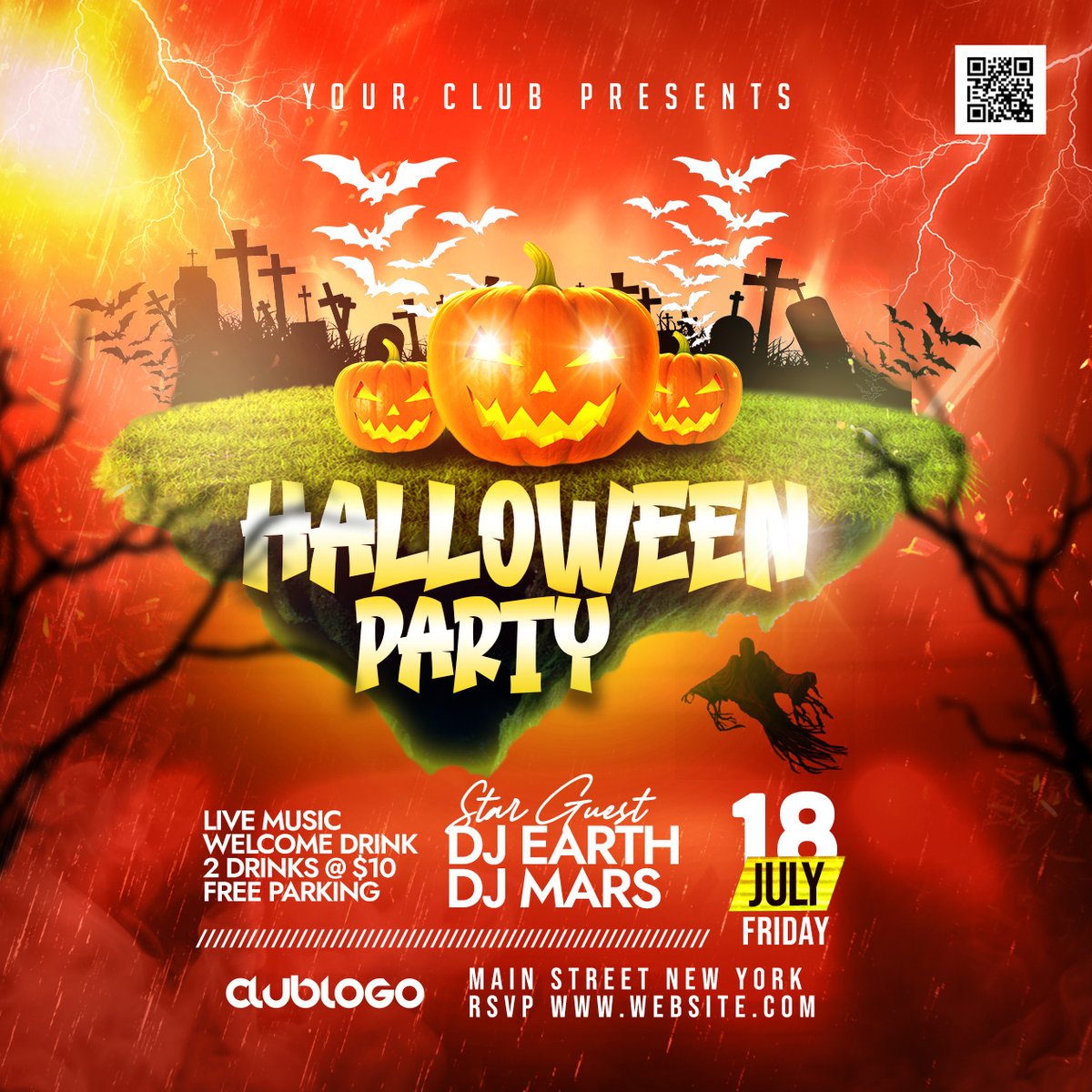 Free Happy Halloween Party Instagram Post Design PSD 
Download Link &gt;&gt; psdfreebies.com/psd/happy-hall…

#freepsd #Psd #Photoshop #graphicdesign #print #socialmediapostdesign #postdesign #halloweenparty #happyhalloween #halloweenevent #partyflyer #HalloweenFlyer