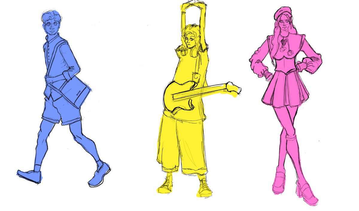 KrakenAC_'s tweet photo. Ok hello I am alive, so there u go have these 3 characters :DD https://t.co/OufFu6KAUc