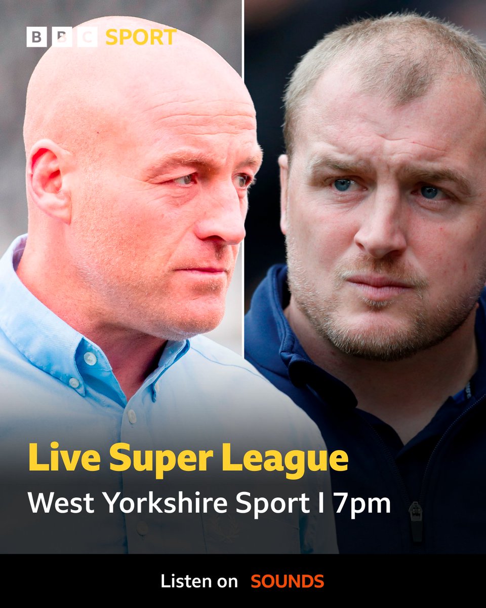 BBCWYS's tweet image. 🚨 TONIGHT!

🏉 @CTRLFC V Hull FC (8pm ko)

🎙 Full commentary
🗣 @rlwithjd &amp;amp; @Cthuby10 

➕ Extensive coverage of..

🏉 @WTrinityRL V Catalans (7.30pm ko)

🕖 7-10pm 

📻 @BBCLeeds 

📡 92.4FM | DAB | Online
🌍 bbc.in/3bSj5jt

#rugbyleague I #BBCRL