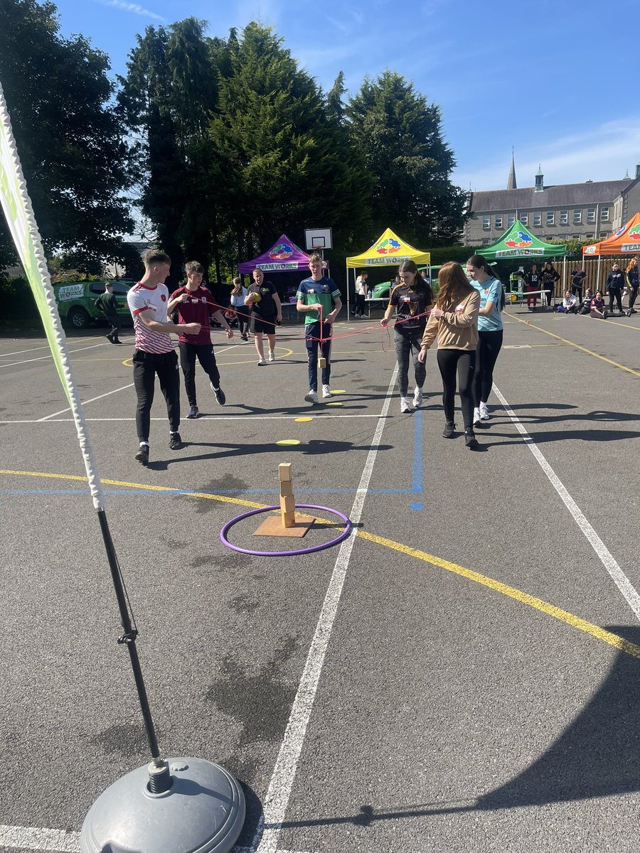 Our TY students had a very enjoyable day yesterday at their team-building workshop, facilitated by <a href="/TeamWorks20/">Team-Works</a>. Students needed to use skills such as problem-solving, communication, interpersonal and leadership skills to overcome different tasks and challenges.