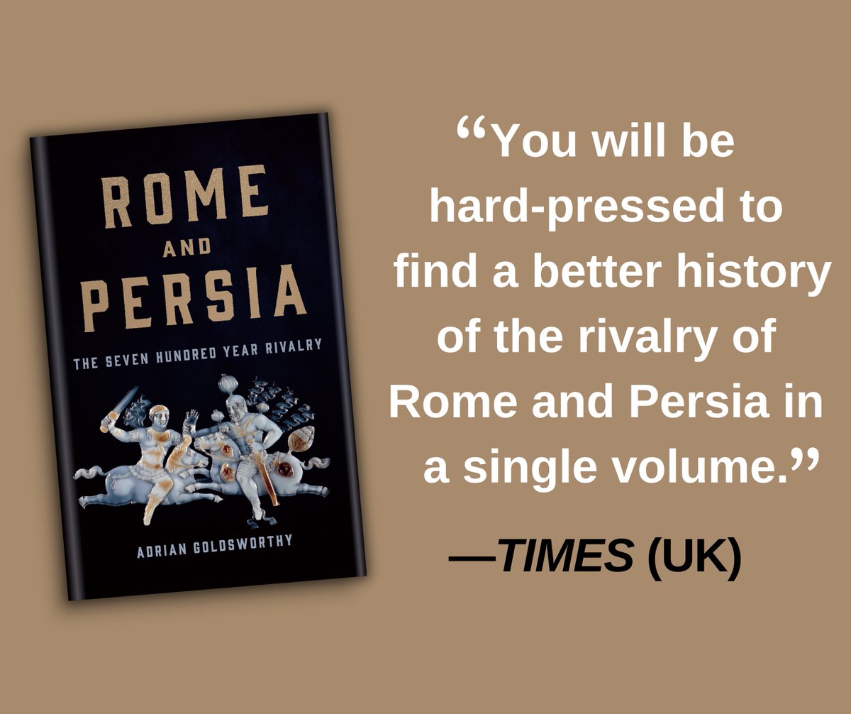 MilHistNow's tweet photo. GIVEAWAY 🚨: Enter for chance to WIN 1 of 3 copies of ROME &amp; PERSIA by Adrian Goldsworthy from @basicbooks

A “sweeping and panoramic” history of the 700-year rivalry between the ancient world’s two great superpowers

Repost to enter. Winners drawn Friday.
https://t.co/4uFF0VpraG https://t.co/vI0SyPj8wZ