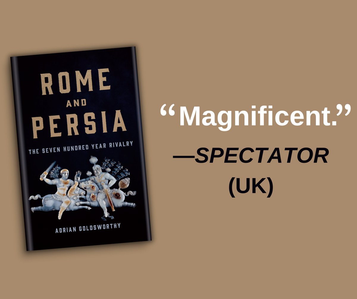 MilHistNow's tweet photo. GIVEAWAY 🚨: Enter for chance to WIN 1 of 3 copies of ROME &amp; PERSIA by Adrian Goldsworthy from @basicbooks

A “sweeping and panoramic” history of the 700-year rivalry between the ancient world’s two great superpowers

Repost to enter. Winners drawn Friday.
https://t.co/4uFF0VpraG https://t.co/6nhS3EIKy2