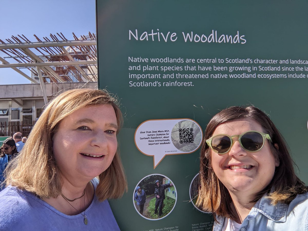 👏 @jenni_minto for all you do to promote #ScotlandsRainforest in your role as @PlantlifeScot & @WoodlandTrust #NatureChampion. Delighted you got to hang out with Erin today at #AVoiceForNature! Great exhibition @NatureChampions. More -> scotlink.org/a-voice-for-na…