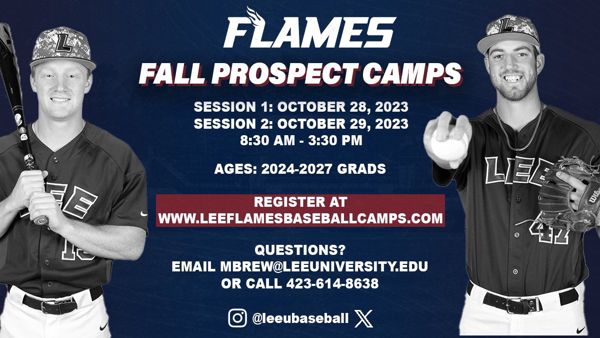 It’s happening! October 28 or 29. Fall Prospect Camp. It’s the top way to get in front our coaching staff and in front of staff’s of 12-15 other colleges. Come be seen #FiredUp
