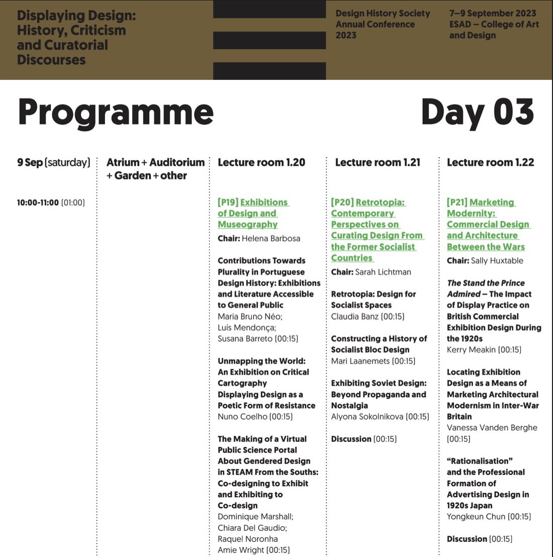 Excited to be one of the speakers on Day 3 of the Design History Society’s Annual Conference September 7-9 in Porto. #tudublin #tudublin_artanddesign #designhistory #display