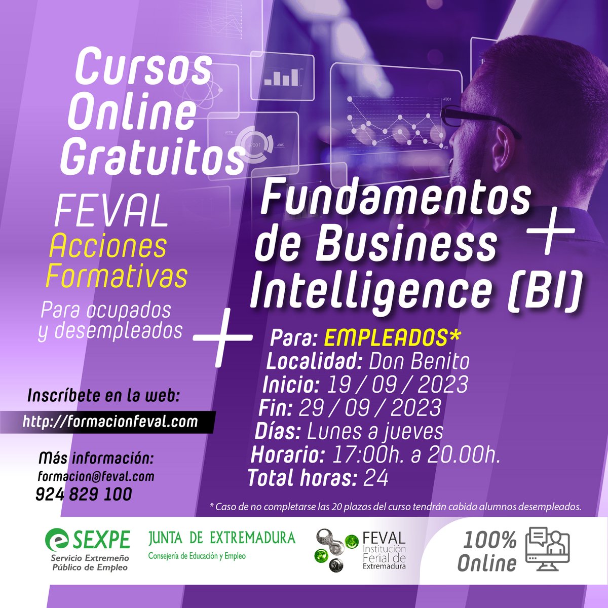 CentroFeval's tweet photo. 📣Recuerda, el plan formativo del Centro tecnológico Feval tiene una amplia oferta de cursos para estos meses. 
Aquí os dejamos algunos ejemplos de los próximos cursos. 
Si estás planificando tu formación, echa un vistazo a https://t.co/DpwNSzvVBc
#Formacion #Extremadura https://t.co/LIbqMd1h6E