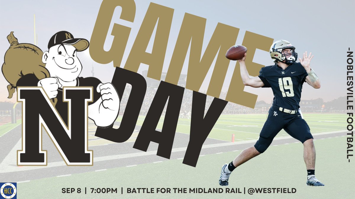 🏈GAMEDAY - WEEK 4!!! Your Noblesville Miller Football Team faces off with the Westfield Shamrocks in the Battle for the Midland Rail Trophy🏆

📍River View Health Stadium
⏰7:00pm
📺 ihsaatv.org/?B=599341

#GoMillers #LetsBeGreat