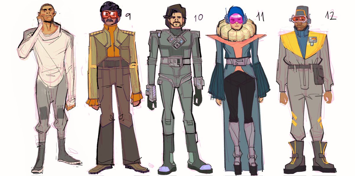 hombreoctubre's tweet photo. In this new pass we tried to explore some more generics from universe 2099 that match a bit more with Miguel’s outfit in colors and textures. In short more muted and simpler. 70’&amp;80’s sci-fi references. #2099spiderman #miguelohara #spiderverse https://t.co/nzn3Znlr5t