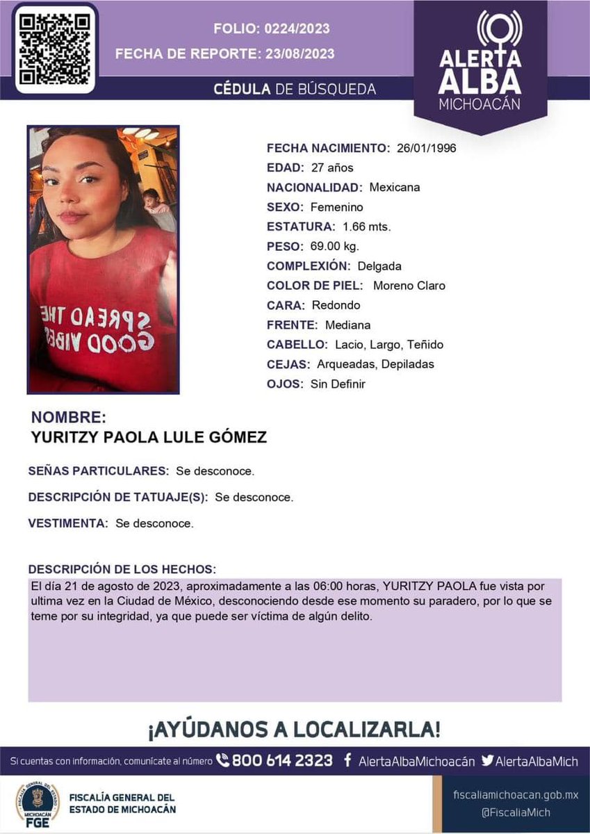 Únete a la búsqueda para encontrar a David Emiliano García Castro y Yuritzy Paola Lule Gómez. Sus familias están angustiadas y necesitan de nuestra ayuda. Comparte esta publicación o comunícate a los teléfonos, si tienes información.