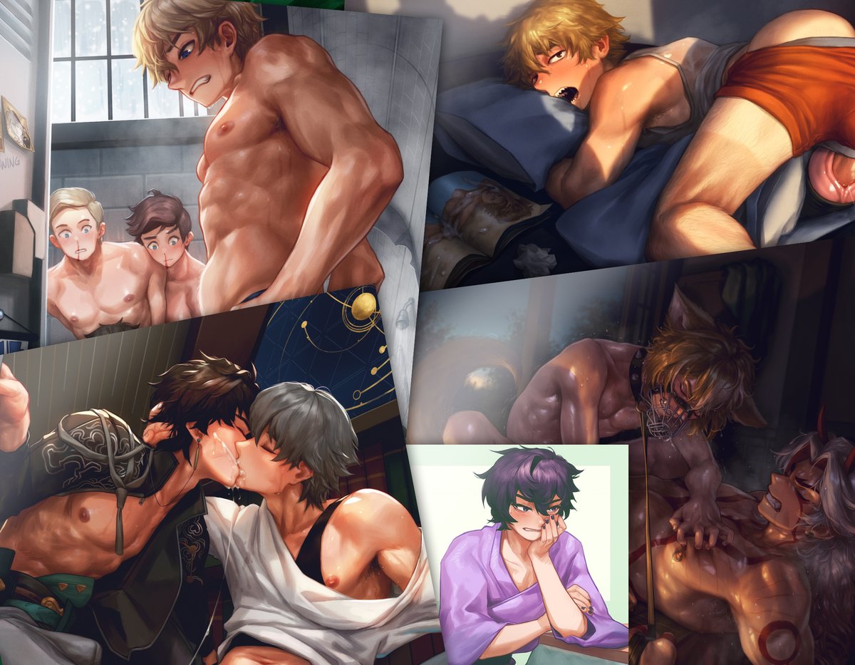Bludwingart's tweet photo. Gumroad update!
Messy CPR, Bad roommate etiquette, Locker room wardrobe malfunction, Dog training, Yukata commando

Shop link in my pinned post 😳 https://t.co/jI1Y3bW1wS