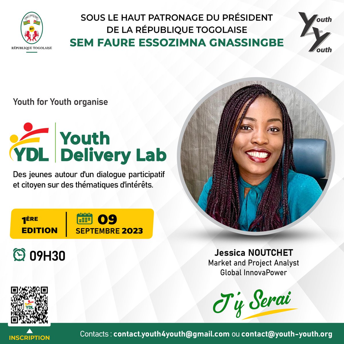 Youth4youths's tweet photo. #YouthDeliveryLab2023 ce 09 septembre 2023 ! 

Le #YDL, un outil d’innovation et de dynamisme des jeunes au service du développement.

#IlsSerontLà
#YDL2023
#Y4Y

@KomiAokou 
@KN_hamilton https://t.co/tocLH7GCIn