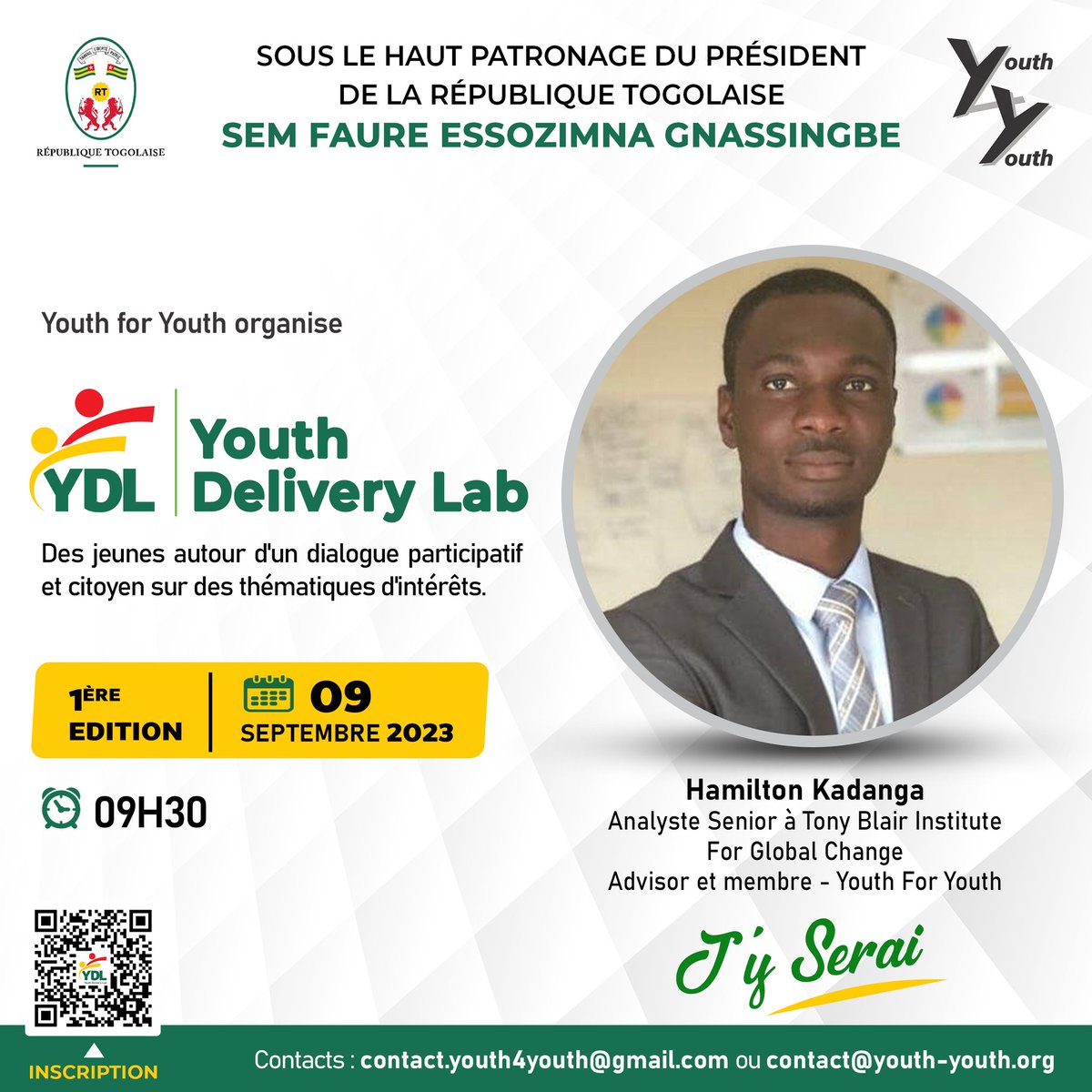 Youth4youths's tweet photo. #YouthDeliveryLab2023 ce 09 septembre 2023 ! 

Le #YDL, un outil d’innovation et de dynamisme des jeunes au service du développement.

#IlsSerontLà
#YDL2023
#Y4Y

@KomiAokou 
@KN_hamilton https://t.co/tocLH7GCIn