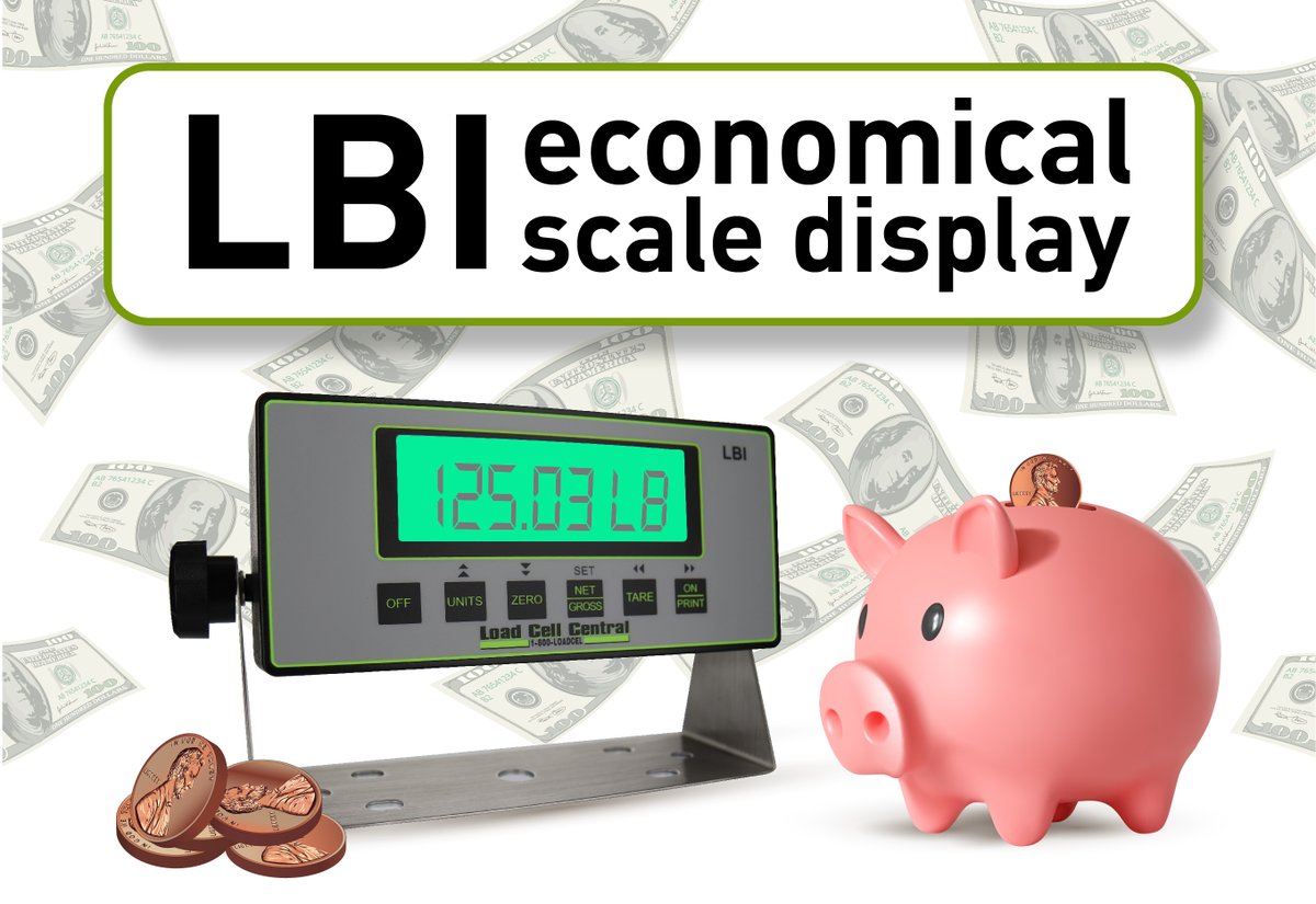 The LBI is Load Cell Central's most economical load cell indicator.  
800loadcel.com/electronics/di…
#loadcell #industrialweighing