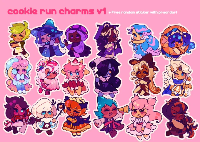 Hey!! store closes today! It's also the last chance to get a preorder in for the cookie run charms~ Thank you for such a successful drop! 