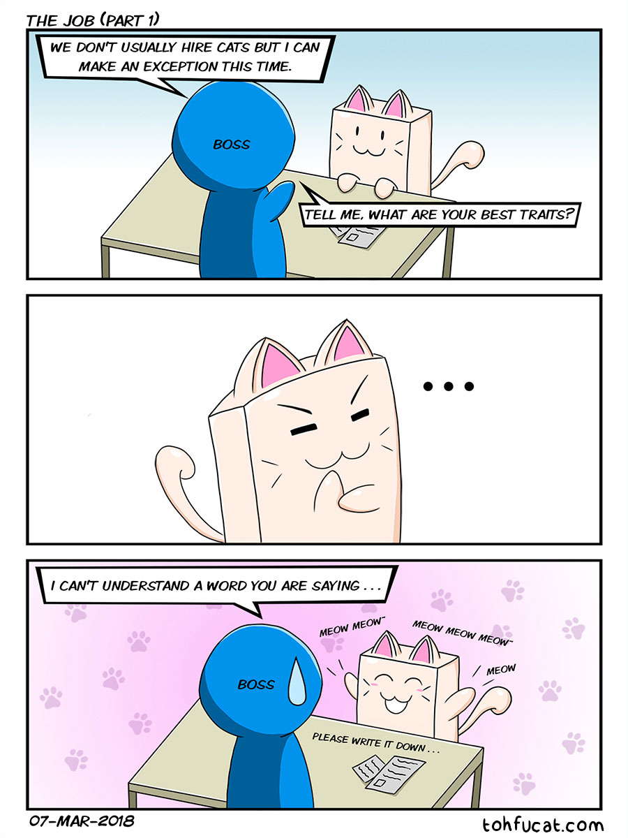 tohfucat's tweet photo. Comic repost from 2018. Tohfu sure look different back then :3
#webcomic #WebtoonCanvas https://t.co/M5bNkyIZ4Q