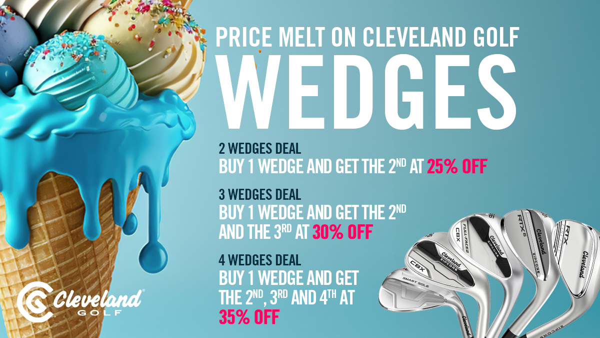 We’re offering up to 35% off #ClevelandGolf wedges in-store. Swing by #RingwayProShop before this brilliant deal ends ⏱️

👉 fg1.uk/5560-Q751163