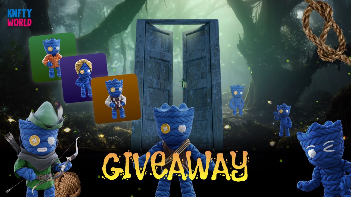 Knfty World giveaway is coming! 

⏩Get your FREE 3D Knifty:⏪

✅ Own OG Knfty jpg.store/collection/knf…

✅ Like &amp; RT this Tweet 

✅ In comments, post your address 🧶 

🚨First 1000 people will receive the free 3D knfty which will be used as an Knfty Guardian in AR game🚨