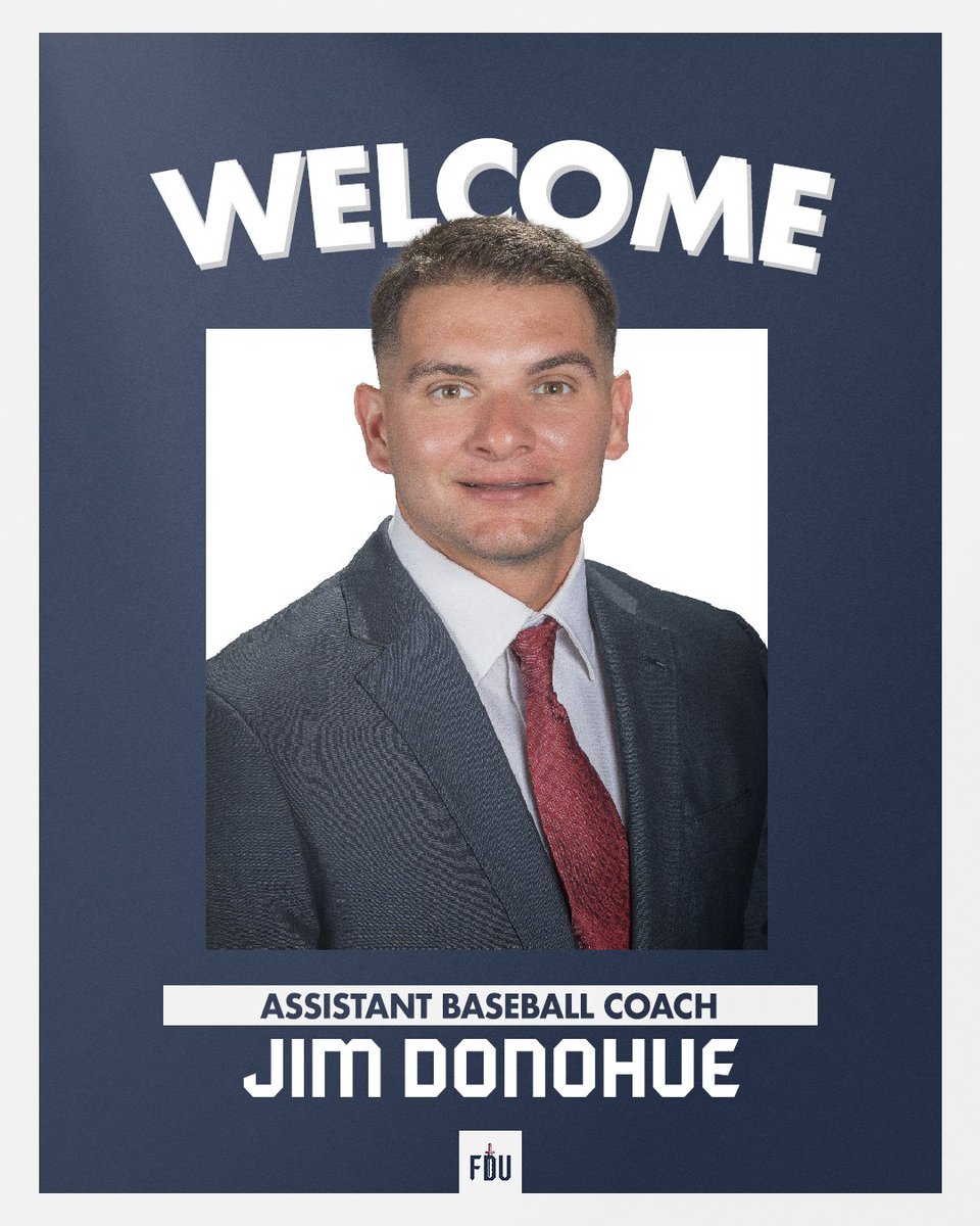 Welcome to #FDU, Jim Donohue! The Ridgefield Park, N.J. native joins the staff after spending last season at Saint Peter’s.

🔗 fduknights.com/news/2023/9/5/…

#uKNIGHTED⚔️