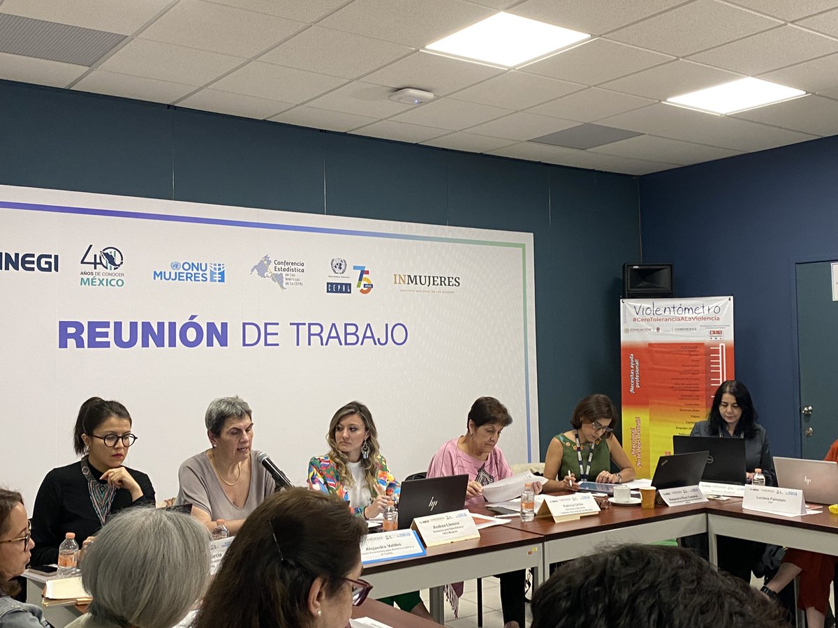 ONUMujeres's tweet photo. En el marco del XXIV EIEG, especialistas se reúnen para analizar estrategias de medición de la incidencia de violencia contra mujeres y niñas y avances en sistemas de registros y herramientas para la medición desarrollados en América Latina y el Caribe. #EstadísticasIncluyentes https://t.co/xHOrfpORCF