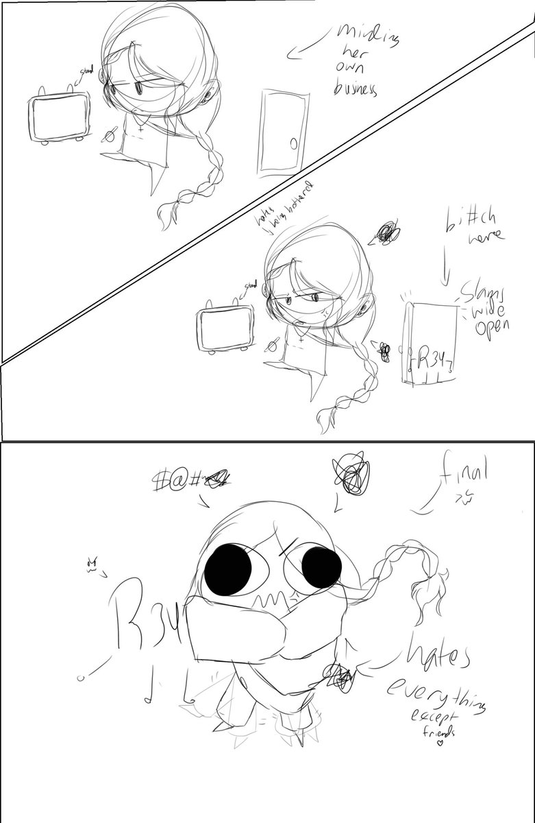 misserror2010's tweet photo. I got a problem >:v telling it to go away but it keeps staying in a corner >:/ #drawing #ibisPaintX #veryrandom https://t.co/RLTs5KCJFB