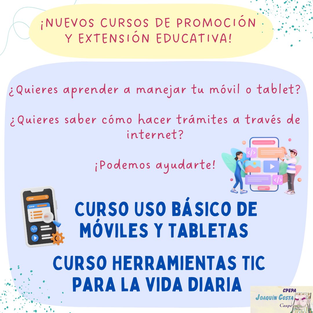 CPEPAJCosta's tweet photo. ¿Te interesa? Llámanos y te informamos 📱💻 https://t.co/cuE2LT94lr