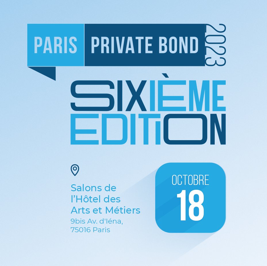 OctoFinances's tweet photo. Le 18 octobre 2023 se tiendra la 6ème édition du Paris Private Bond ⤵
L’occasion pour les émetteurs et investisseurs de dette privée de se rencontrer et d’échanger :
✅ 30 sociétés
✅ 50 investisseurs
✅+200 meetings
 
Cliquez ici pour plus d'infos : https://t.co/S1vagWP8mS https://t.co/DRxHebezkR