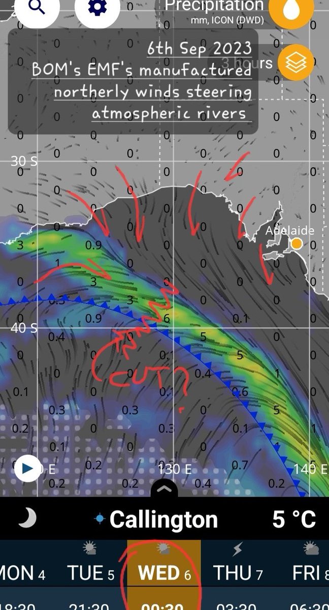 wanderinganimal's tweet photo. Identical #ClimateEngineering crimes like every other year at all seasons for deliberate crop/produce damage(#Agchatoz)../same time manufacture northerlies via your doppler radars #EMF's microwaves to steer rain away like last week/last few months➕✈✈
aerosols=#rainblocking. https://t.co/8Z28WFTUpm