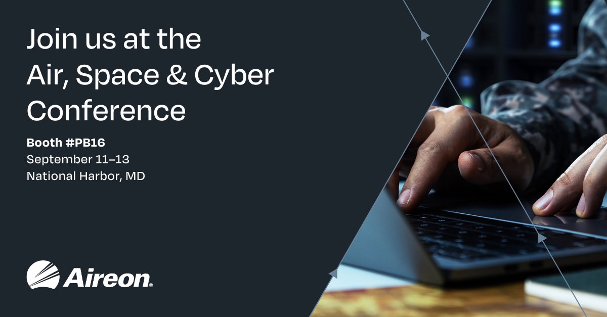 One week to go until the 2023 Air, Space and Cyber Conference! Aireon will be showcasing our latest air domain awareness tools. Come see us at Booth #PB16!