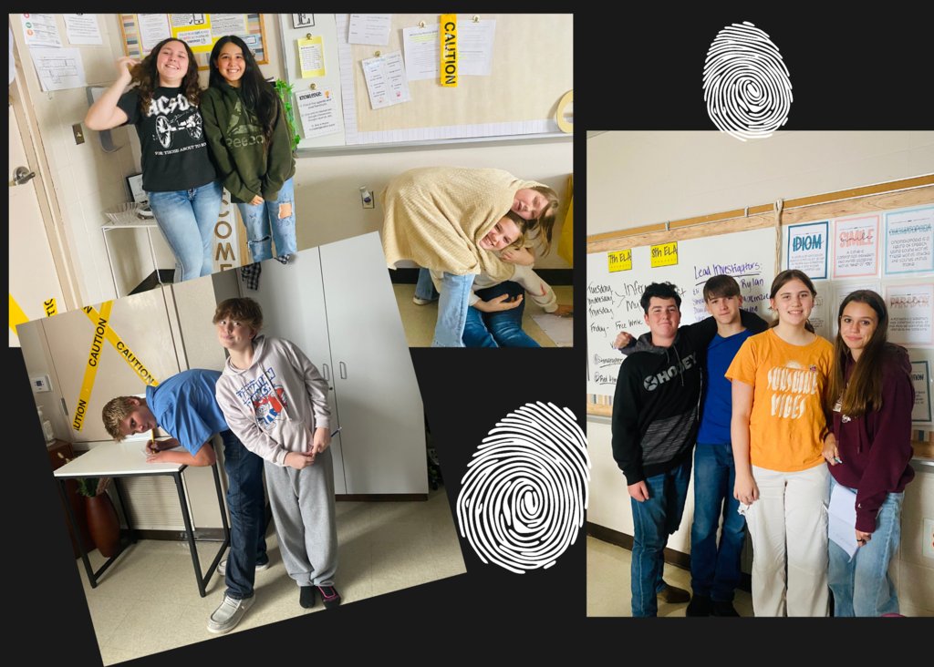 Junior High students participated in an inferencing mystery in Mrs. Gibson's ELA class.  They had to find clues and try to uncover who stole a painting!