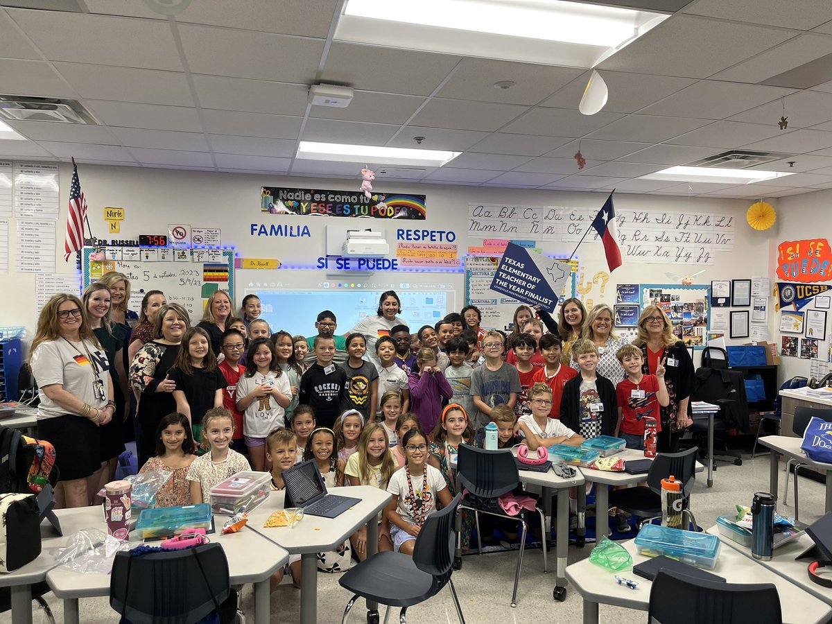 CONGRATULATIONS to Dr. Isela Russell for being named as one of the top three Elementary Finalists for 2024 Texas Teacher of the Year!!! We are excited for her for this tremendous honor! What a testimony to her hard work, perseverance, and passion! #LISD #shinebright #BEtheONE