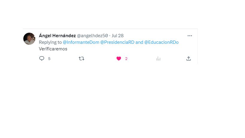 Informante tweet media
