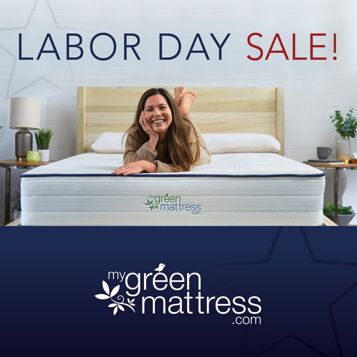 Labor Day Sale Ends Tonight! SAVE 15% on Your Order Use Code: USAMADE #LaborDay #MadeinAmerica #OrganicMattress #HealthySleep