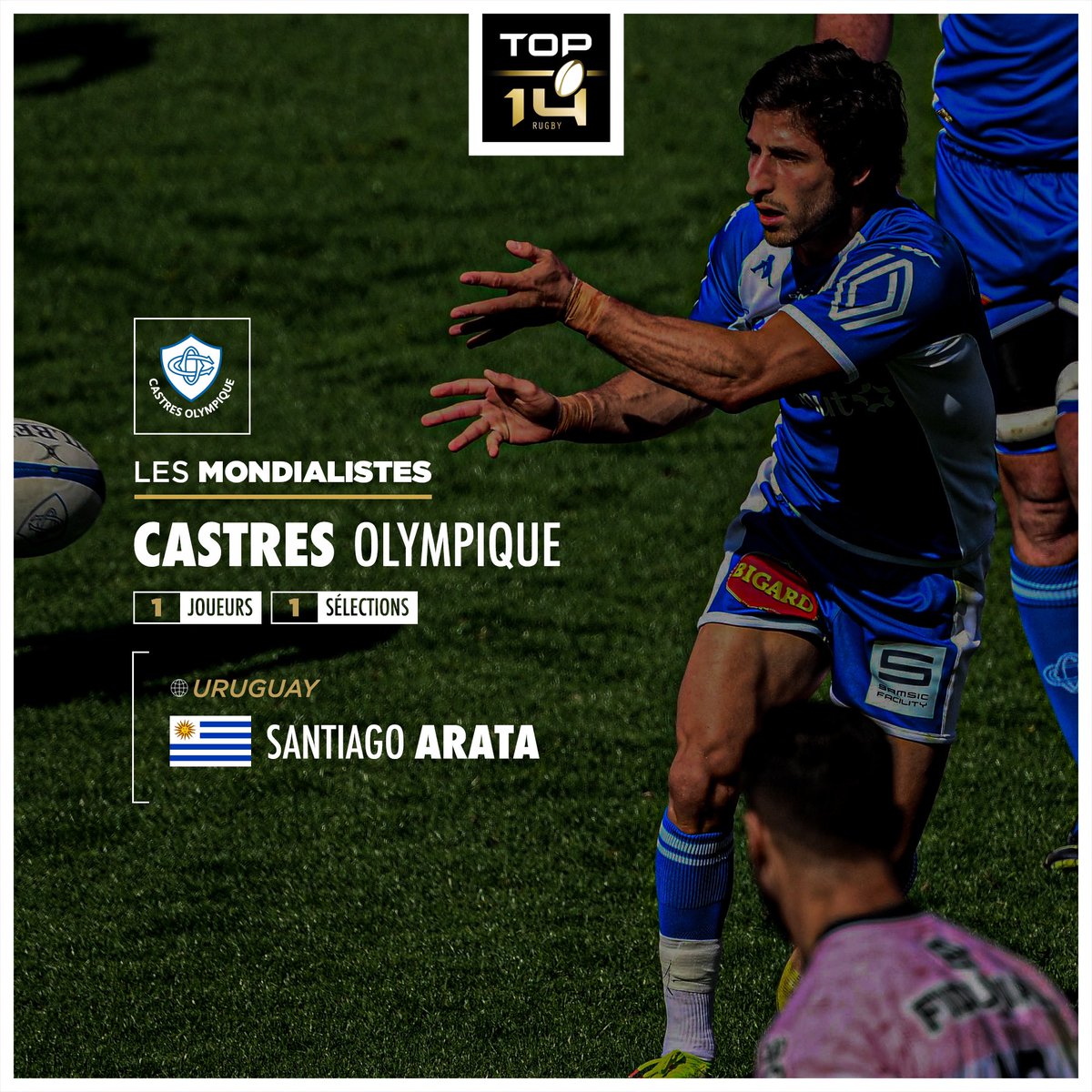 Découvre le mondialiste du @CastresRugby 🔥 Jusqu'où ira l'uruguayen ? 🇺🇾 #TOP14 #RugbyWorldCup