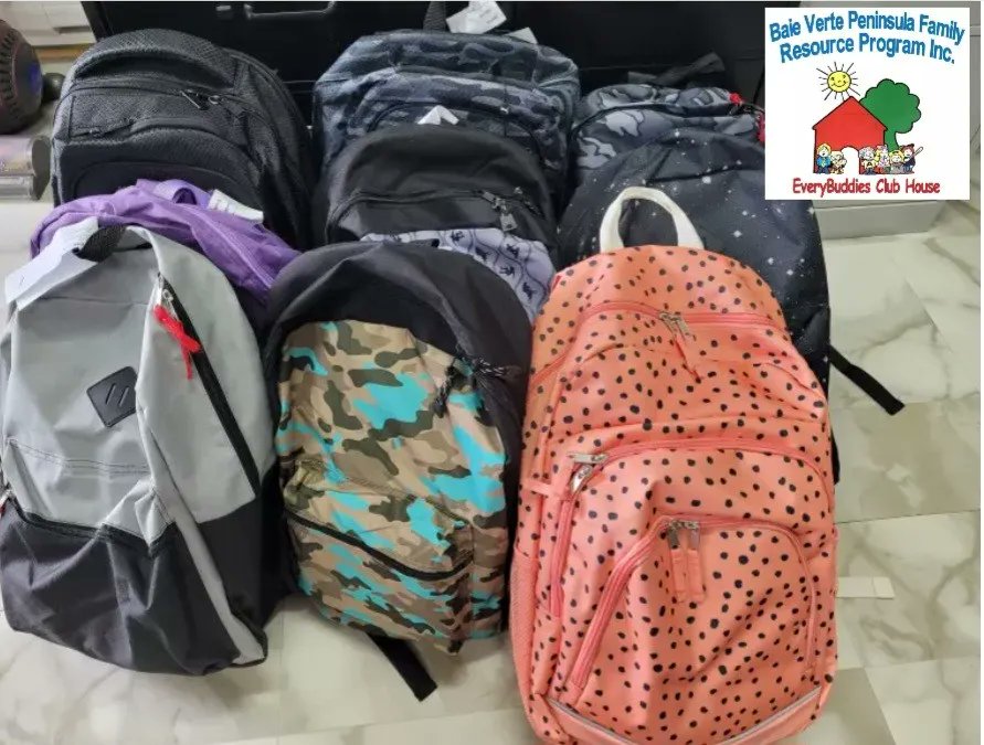 Shoutout to one of our awesome new community partners, the Baie Verte Peninsula Family Resource Program! 🎒 With their support, we've been able to distribute backpacks to single-parent families in need throughout the Baie Verte area.