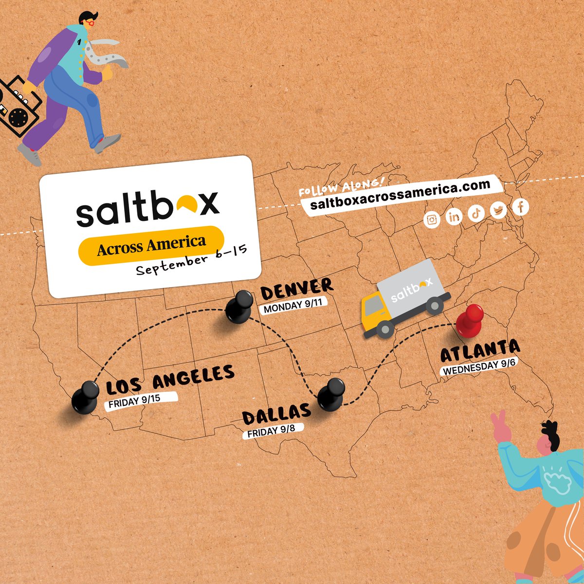 #SaltboxAcrossAmerica is kicking off in Atlanta TOMORROW! 🥳 📍 1314 Chattahoochee Avenue Northwest Atlanta, GA 30318 ➡️ RSVP at the link in our bio! #JoinSaltbox #AtlantaSmallBusiness #AtlantaCreative #AtlantaEntrepreneur #Atlanta #AtlantaMaker