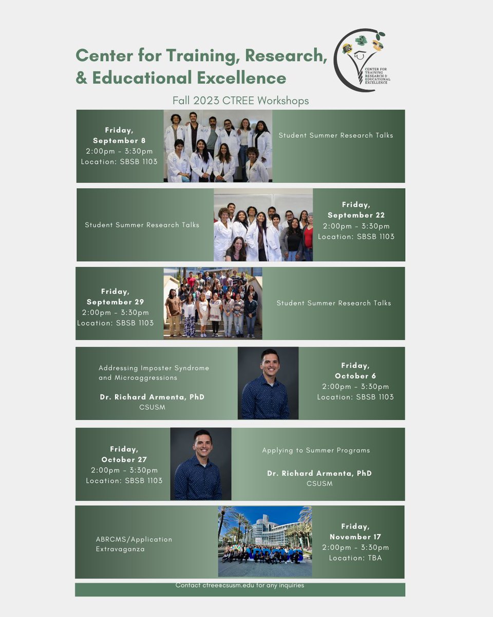 CTREE_CSUSM's tweet photo. Join us this fall 2023 semester! https://t.co/n2LgLZaEv5