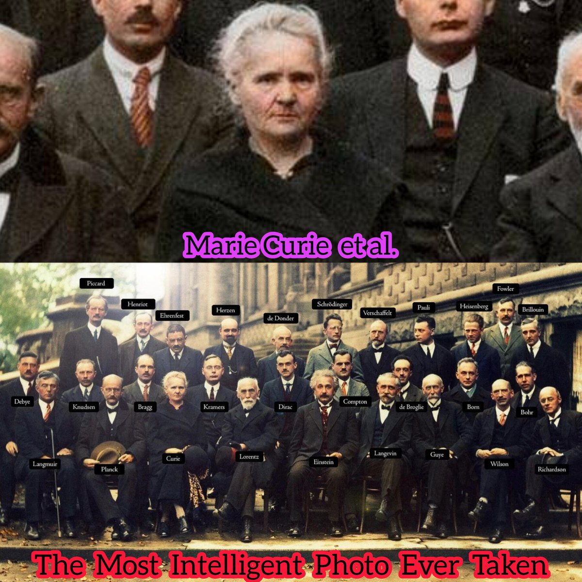 The first woman to win a Nobel prize.
The first person to win two Nobel prizes.
The only person ever to win Nobel prizes in two different sciences (physics and chemistry).