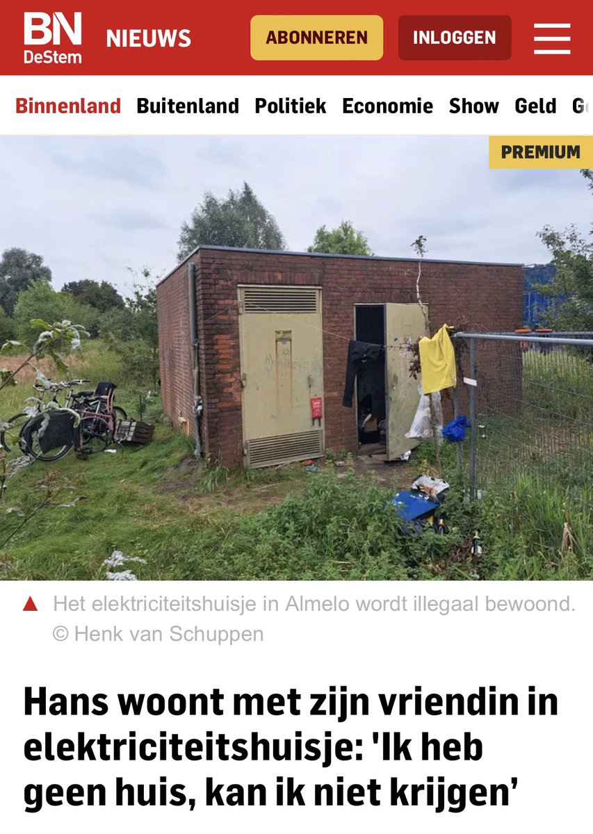 electriciteits2's tweet photo. EH -157 is bewoond. Een wel erg tiny house. Illegaal, noodgedwongen.
@BNDeStem https://t.co/AA6Miqx6gu