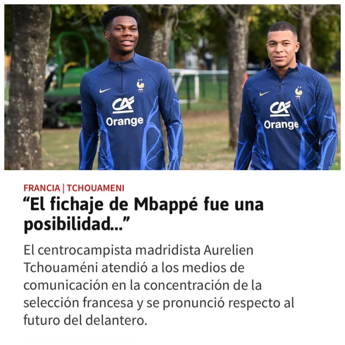 Neiraelvikingo's tweet photo. Si antes digo que en los próximos días irían saliendo cosas.. 
"Aurélien, no lo digas muy alto que estás a un paso de que te llamen estafador" jjjjj...
Que NO! Que han dicho en la prensa que ni jugador ni  Madrid estuvieron en esto para este verano.
 No mientas Aurélien!! 😂😂 https://t.co/eDk4zc6bNp